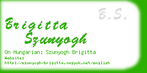 brigitta szunyogh business card